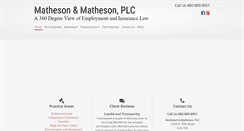 Desktop Screenshot of mathesonlegal.com